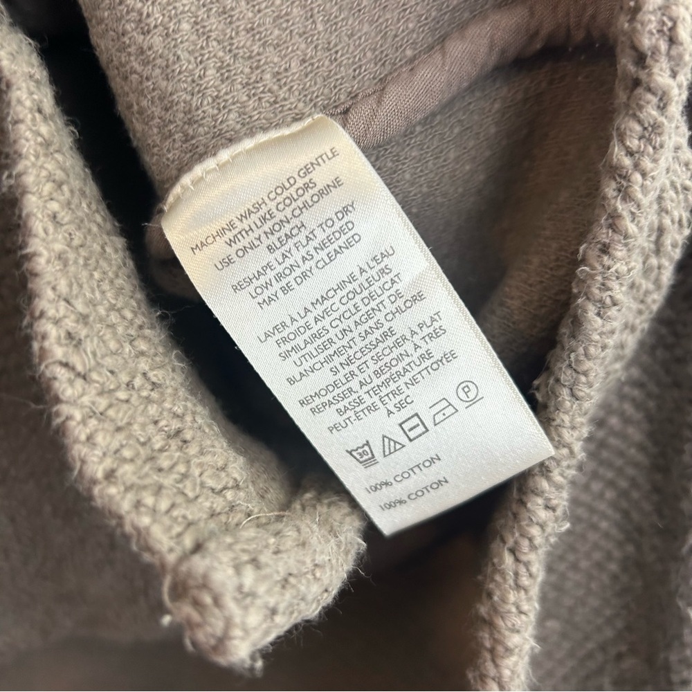 Anthropologie Knit Shacket Soft Brown Oversized Long Sleeve Button Down Size XS - Picture 11 of 13